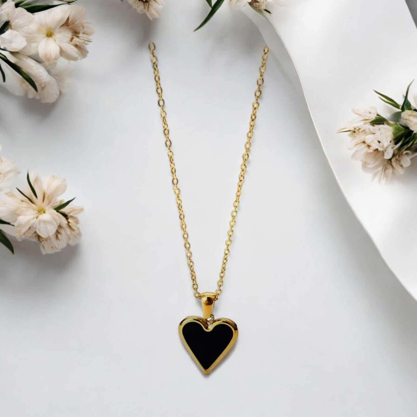 Black Heart 🖤 Stainless Steel Set ✨ Juego de Corazón Negro