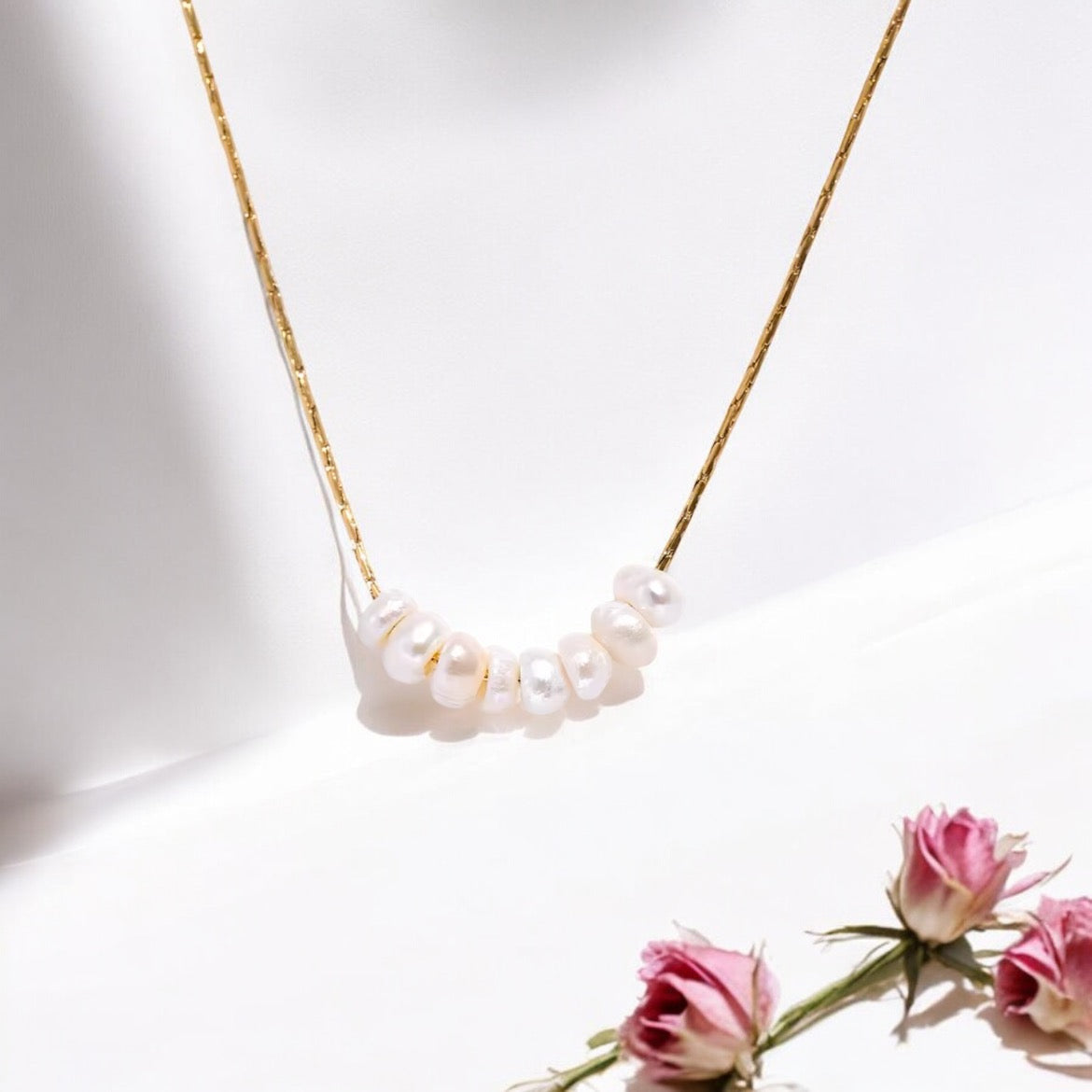 Cadena de perlas naturales ✨ Natural Pearl Necklace