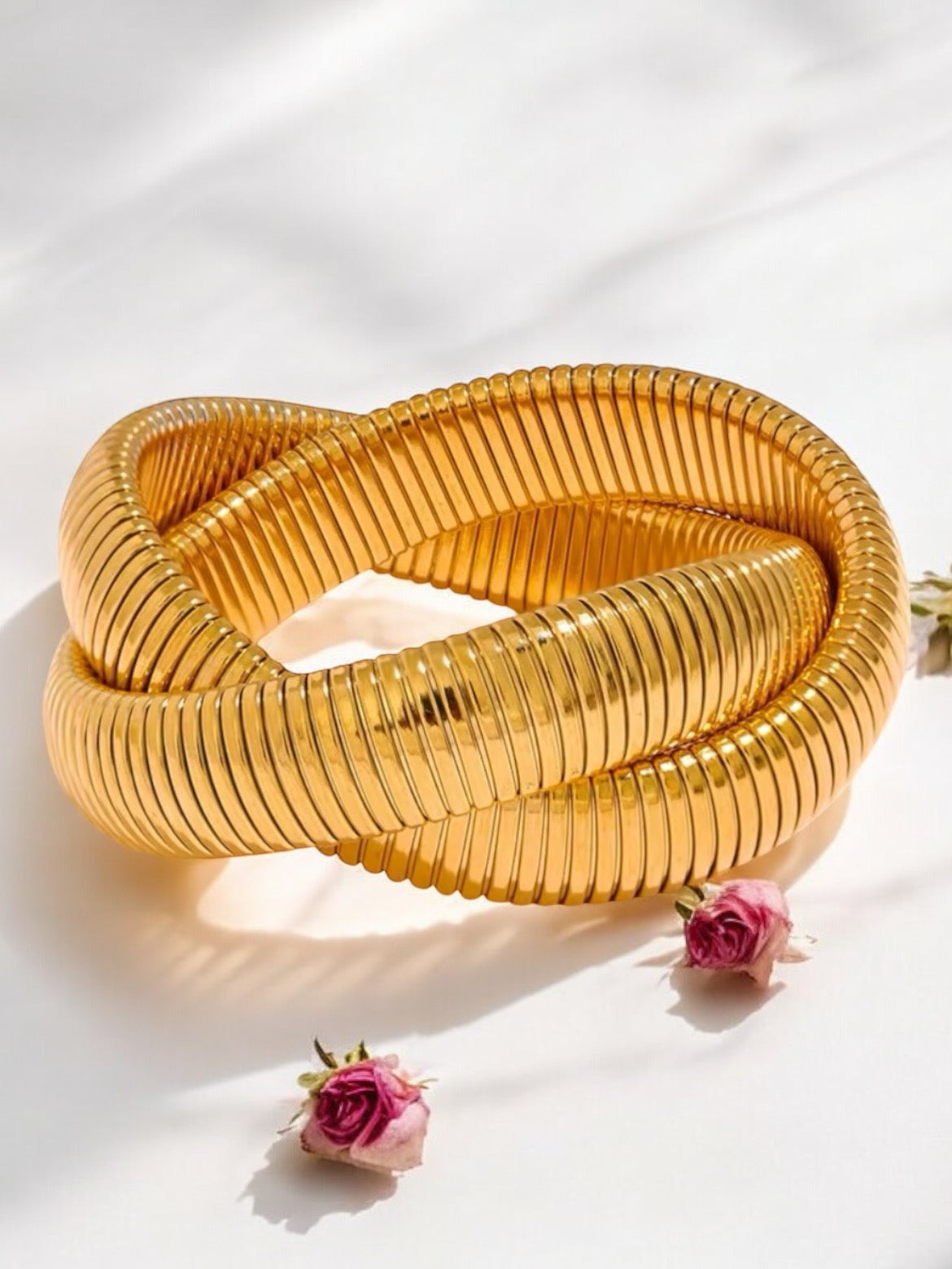 Brazalete doble ancho ✨ Double Wide Cuff Bracelet